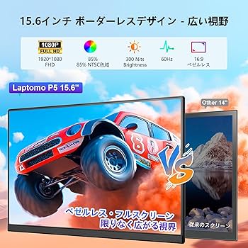 Amazon.co.jp: Laptomo P5 デュアルモニター 15.6インチ IPS モバイル
